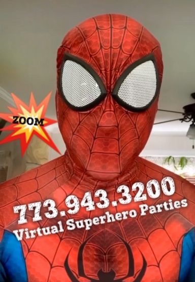 Superhero Video Call, ZOOM Superhero Parties